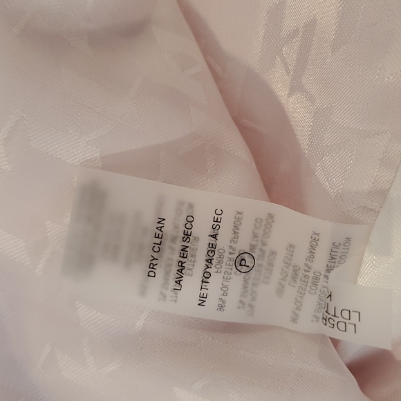 Karl Lagerfeld Pink and White Tweed cropped Blazer Size 14. New with tags - Picture 10 of 10